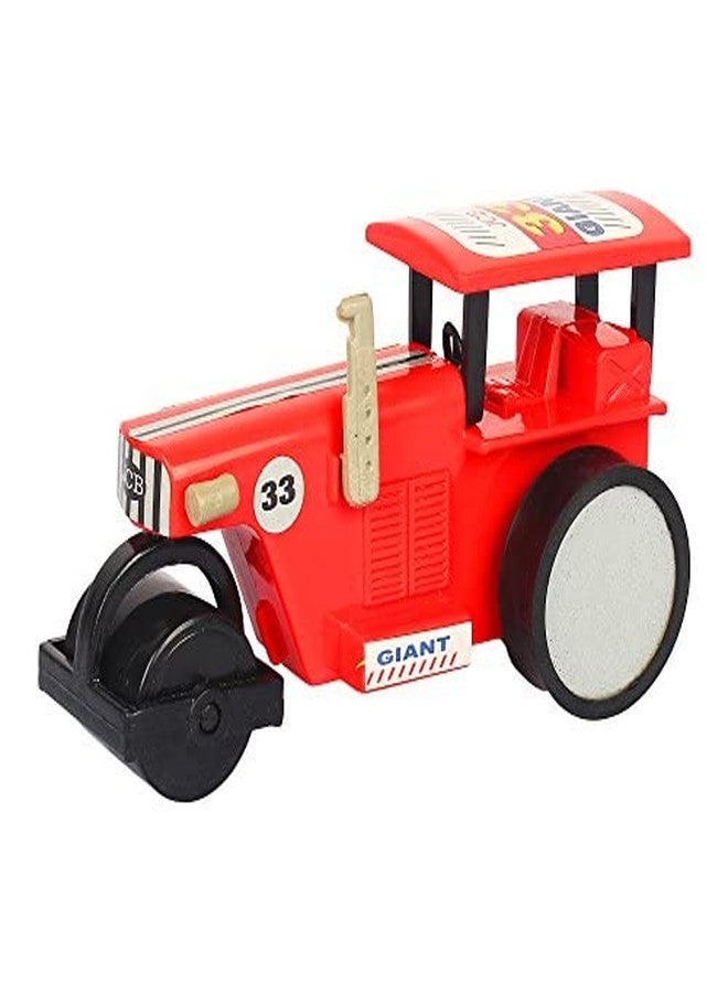 Shinsei Road Roller Maintenance Free Pullback Spring Action Race Toy Gift for Boys 3+ Years. Strong ABS Plastic, NO Sharp Edges, BIS Certified. Pack of 1, Color Red - Image 2